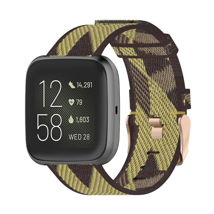 23mm Stripe Weave Nylon Wrist Strap Watch Band for Fitbit Versa 2, Fitbit Versa, Fitbit Versa Lite, Fitbit Blaze — view 9