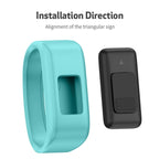 Silicone Sport Watch Band for Garmin Vivofit JR, Size: Large