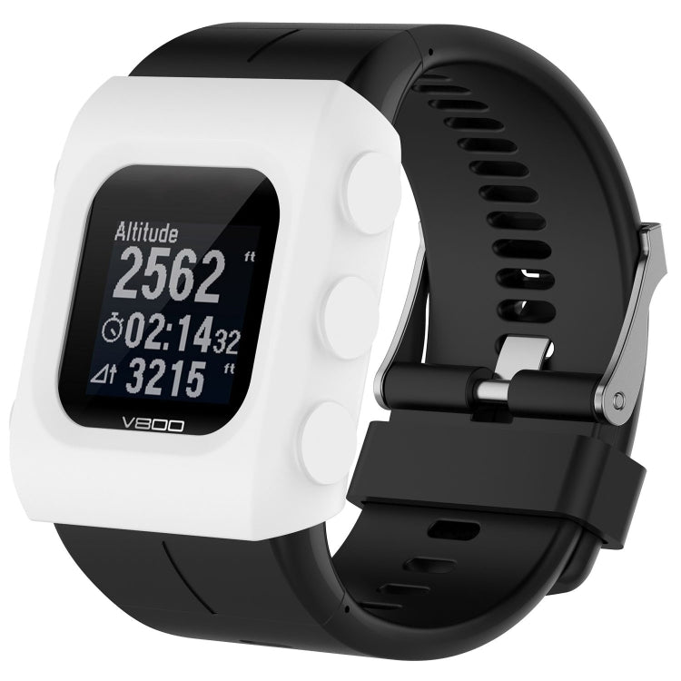 Solid Color Silicone Watch Protective Case for POLAR V800 — Wine Red