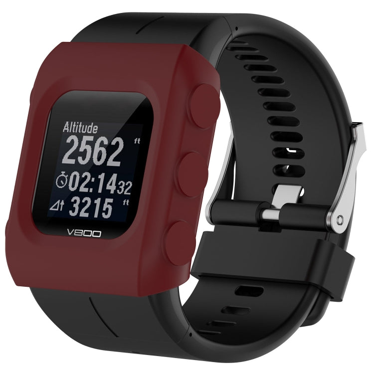 Solid Color Silicone Watch Protective Case for POLAR V800 — Grey