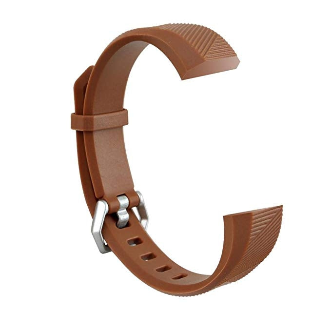 Children Silicone Twilled Watch Band for FITBIT ACE — Purplish Red