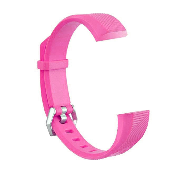 Children Silicone Twilled Watch Band for FITBIT ACE — Green