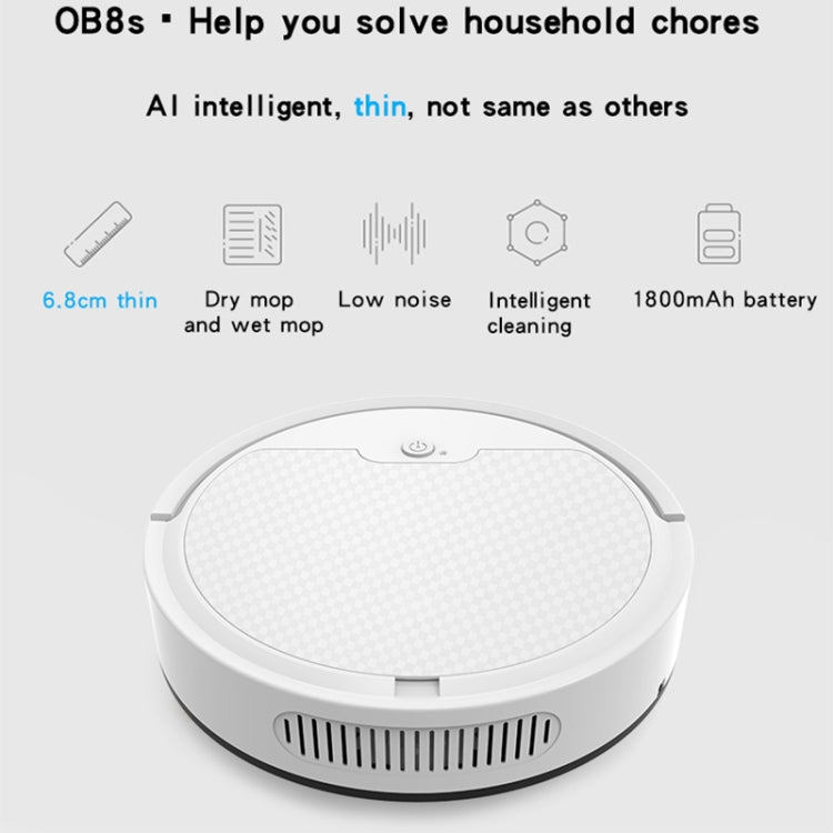 BOWAI OB8S Household Intelligent Path Charging Sweeping Robot — White