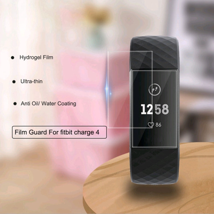 5 PCS for Fitbit Charge 3 / 4 TPU Soft Explosion-proof Screen Film