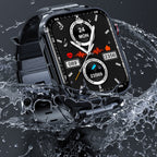TK11P 1.83 inch IPS Screen IP68 Waterproof Steel Band Smart Watch, Support Stress Monitoring / ECG
