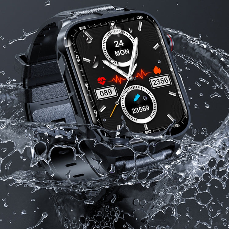 TK11P 1.83 inch IPS Screen IP68 Waterproof Steel Band Smart Watch, Support Stress Monitoring / ECG