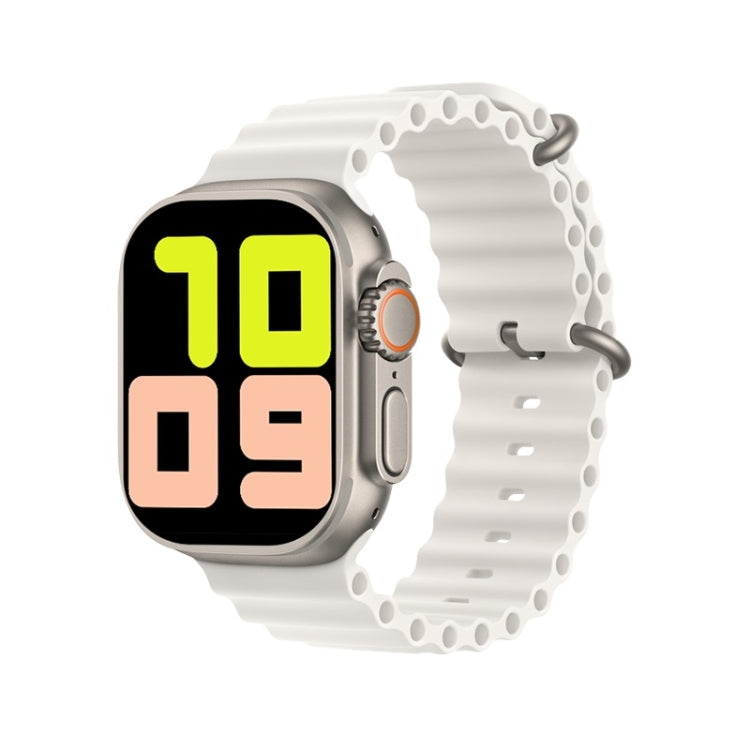 T800 Ultra 1.99 inch Ocean Silicone Band Smart Watch Support Heart Rate / ECG