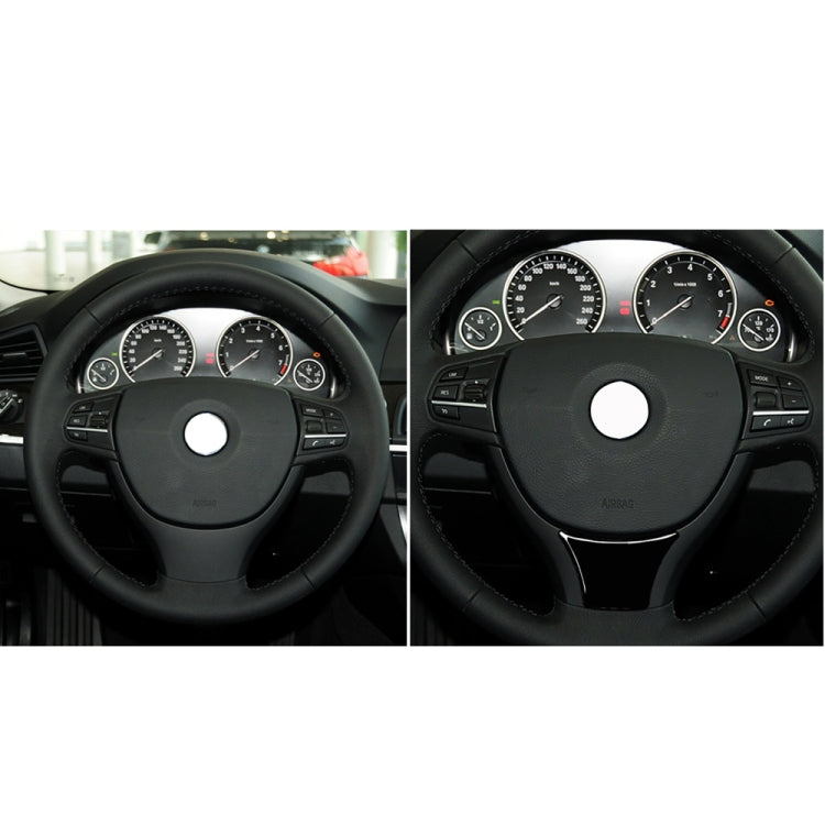 For BMW 5 Series F10 F18 2011-2017 B Edition Car Large Steering Wheel Decorative Sticker, Left and Right Drive Universal