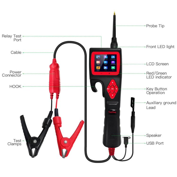 Car Circuit Intelligent Analyzer Diagnostic Instrument, TopDiag P200