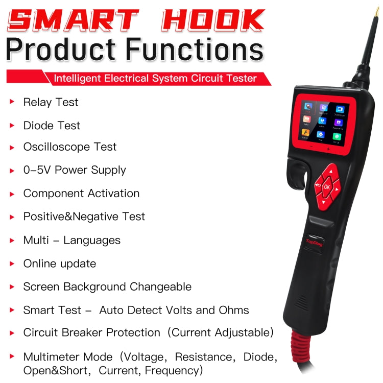 Car Circuit Intelligent Analyzer Diagnostic Instrument, TopDiag P200