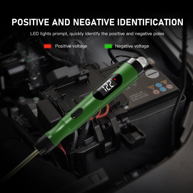 Car Digital Display Positive Load Voltage Measuring Instrument with Light, TopDiag P50