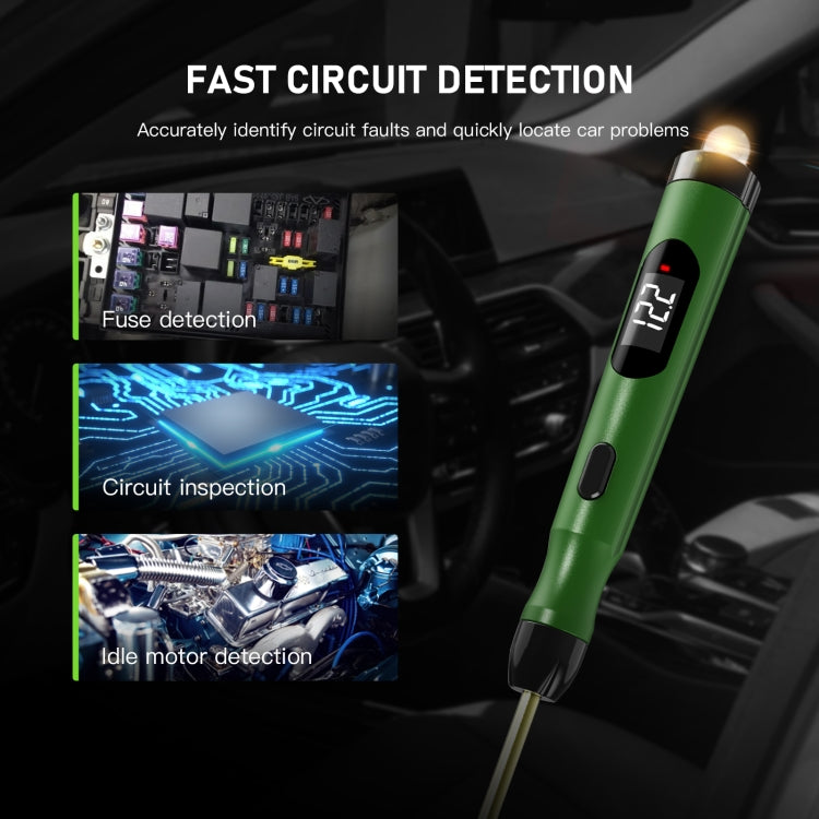 Car Digital Display Positive Load Voltage Measuring Instrument with Light, TopDiag P50