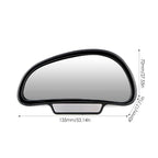 3R-091 Car Blind Spot Left Rear View Wide Angle Adjustable Mirror