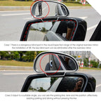 3R-091 Car Blind Spot Left Rear View Wide Angle Adjustable Mirror