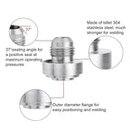 AN8 Car Oil Pipe Joint Breathable Pot Connector