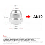AN10 Car Oil Pipe Joint Breathable Pot Connector