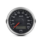 Car Modified 85mm 2 in 1 LCD Instrument Speedometer + Odometer
