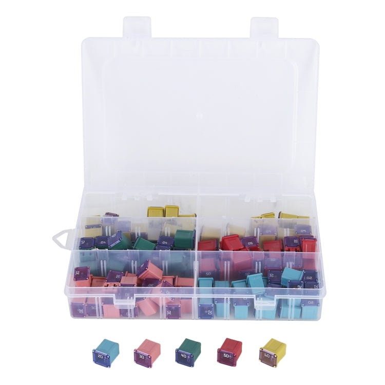 Car Inline Blade Fuse Holder Set, 100 in 1