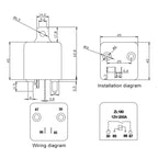 12V 200A Car Start Relay with Accessories — view 7