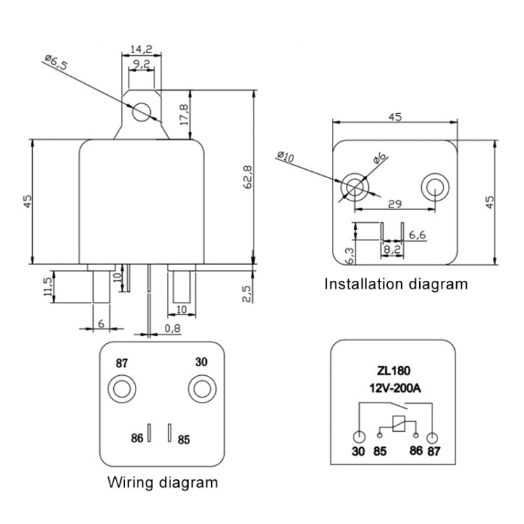 12V 200A Car Start Relay with Accessories — view 7