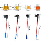 Car Blade Fuse Holder Kits with Cable, 20 in 1