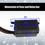 Car 6 Slots Waterproof Relay Fuse Box with Cable