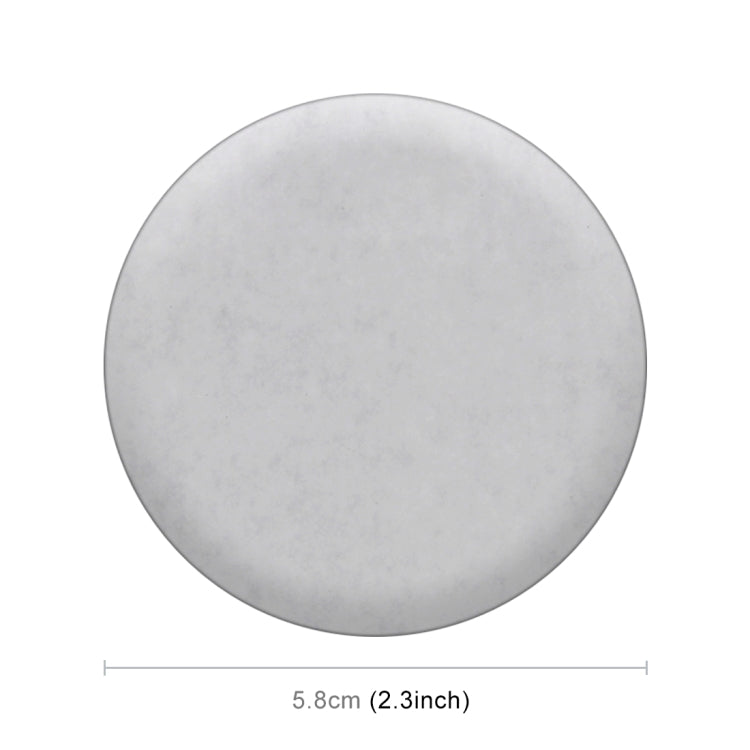 4 in 1 Car Four Leaf Clover Pattern Wheel Hub Decorative Sticker Silver, Diameter: 5.8cm