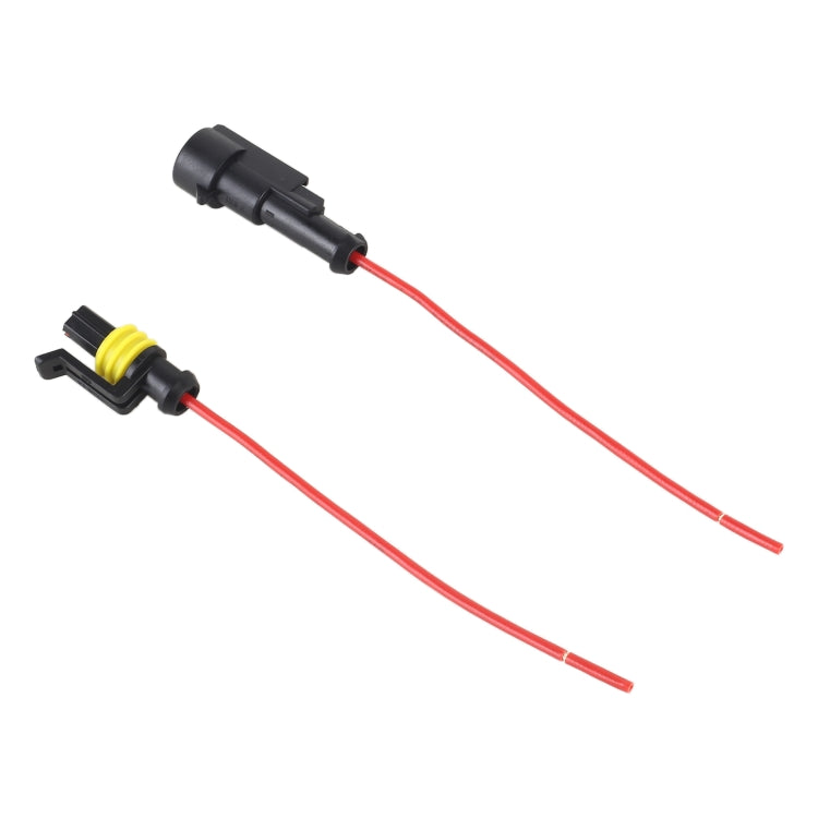 10pcs 1P Car Waterproof Plug Car Connector Plug-In, Length：10cm