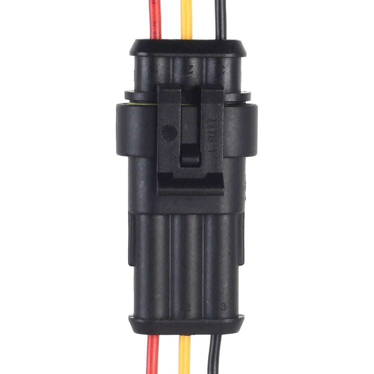 10pcs 2P Car Waterproof Plug Car Connector Plug-In, Length：10cm