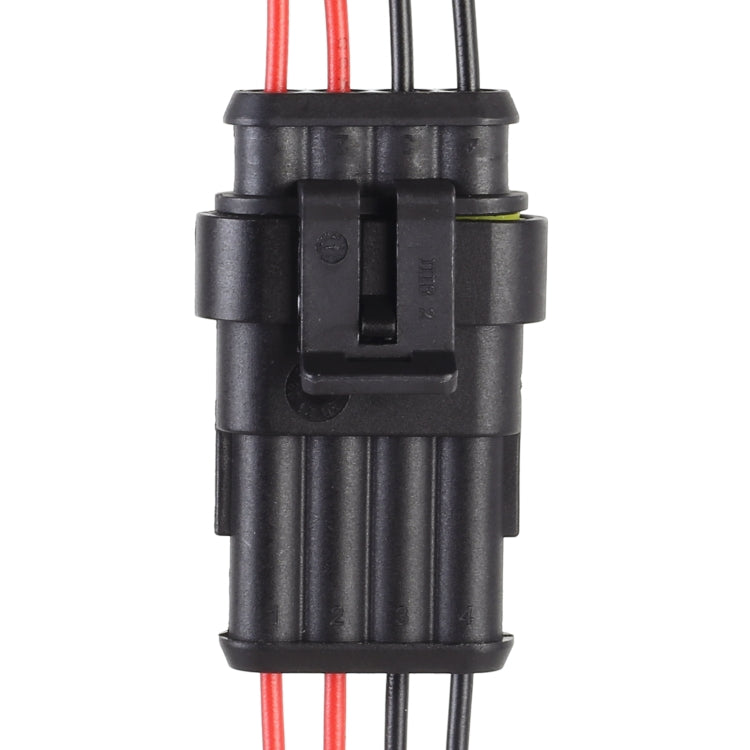10pcs 3P Car Waterproof Plug Car Connector Plug-In, Length：10cm