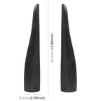1 Pair Car Solid Color Silicone Bumper Strip, Style: Long