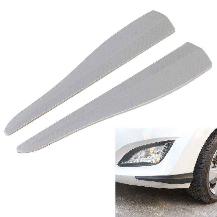 1 Pair Car Carbon Fiber Silicone Bumper Strip, Style: Long — view 7
