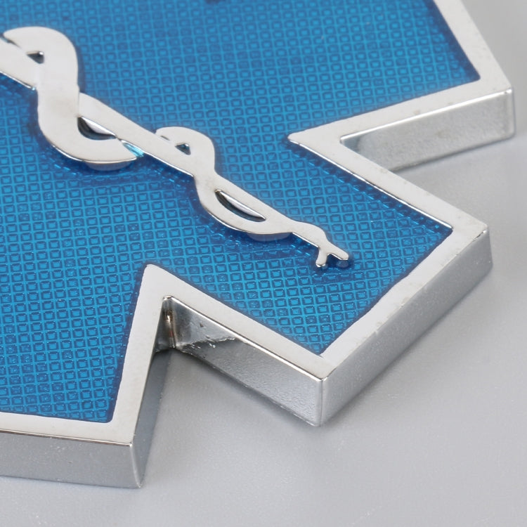 Car Star of Life Personalized Aluminum Alloy Decorative Stickers, Size: 6.5x0.5cm