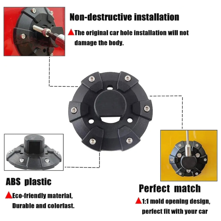 Car Antenna Base Mount Accessories for Jeep Wrangler — view 6