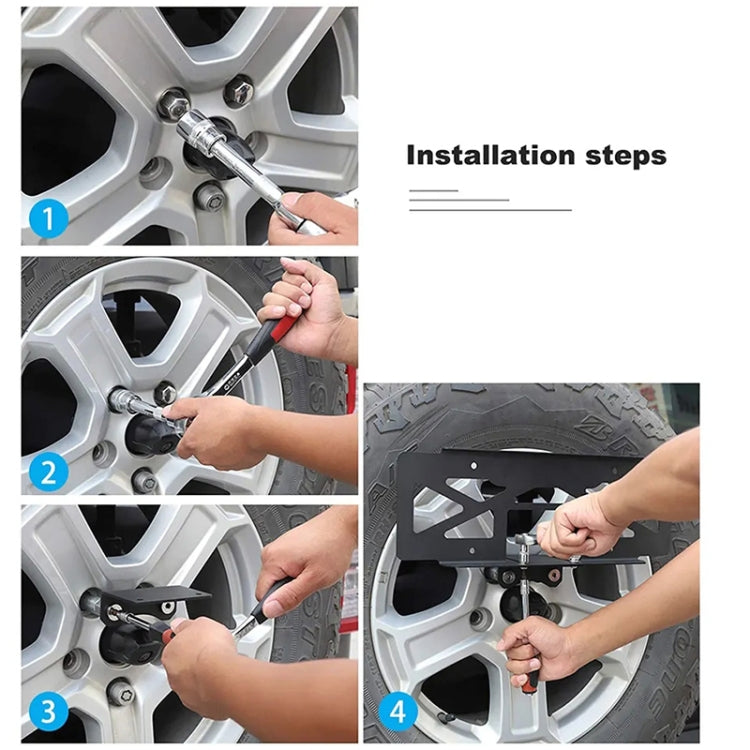 Car Modified Tire License Plate Frame Mounting Bracket