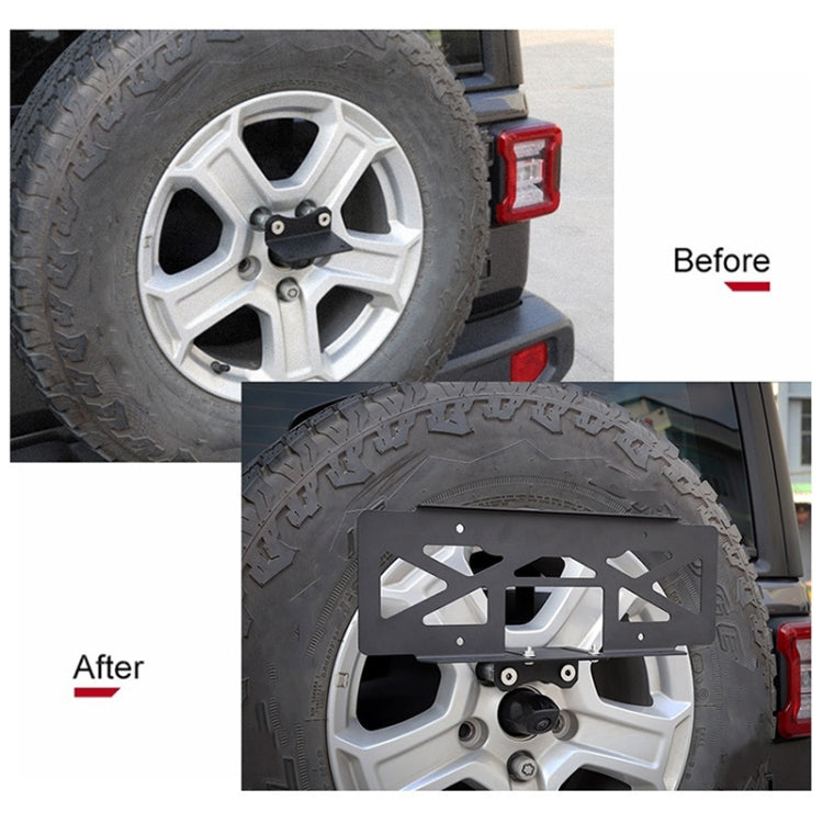Car Modified Tire License Plate Frame Mounting Bracket