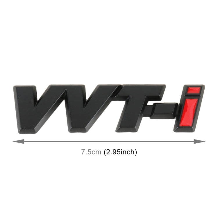 Car WT-i Personalized Aluminum Alloy Decorative Stickers, Size:7.5 x 2cm