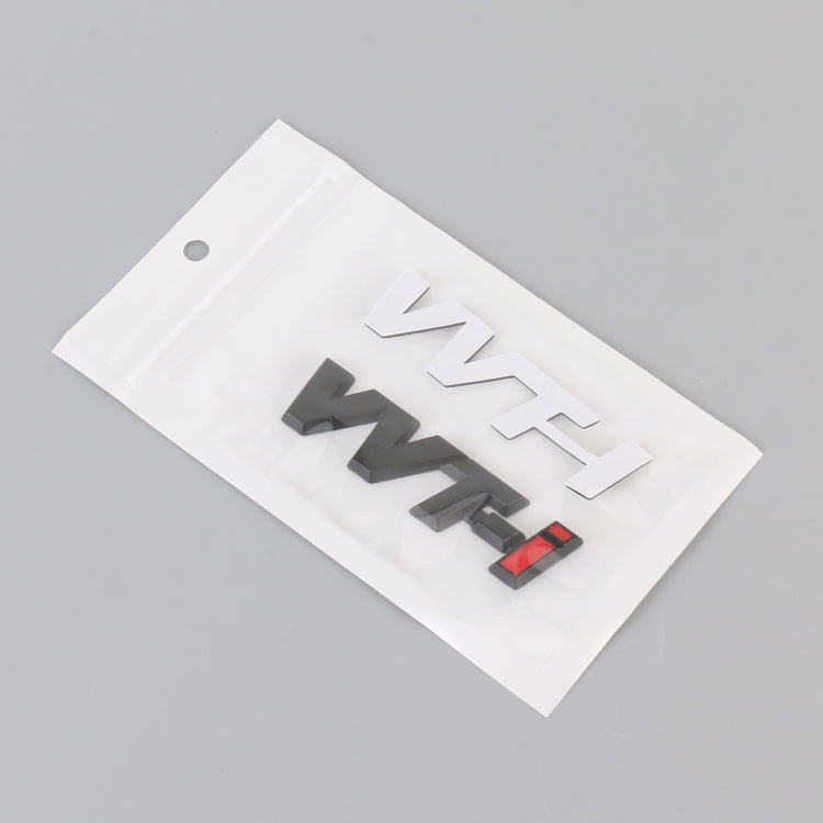 Car WT-i Personalized Aluminum Alloy Decorative Stickers, Size:7.5 x 2cm