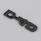 Car D4D Personalized Aluminum Alloy Decorative Stickers, Size:10 x 2.5cm