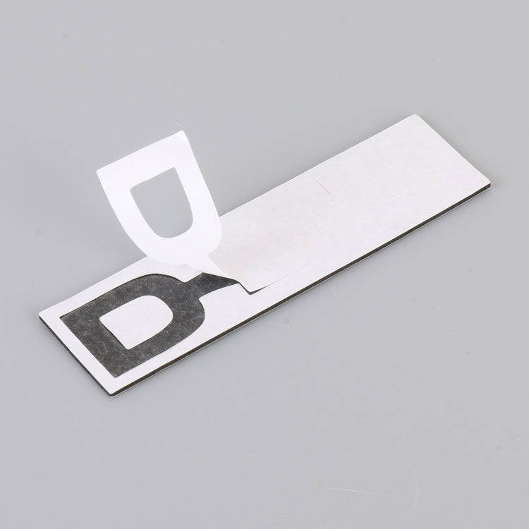 Car D4D Personalized Aluminum Alloy Decorative Stickers, Size:10 x 2.5cm