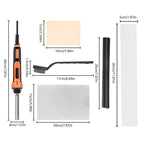 100W Electric Soldering Iron Plastic Welding Machine Car Bumper Repair Plier, EU Plug — White