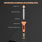 100W Electric Soldering Iron Plastic Welding Machine Car Bumper Repair Plier, EU Plug — Yellow