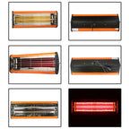 220V 1050W Heat Light Infrared Dryer Spray Paint Heating Curing Lamp Baking Booth Heater, UK Plug, 1050W, UK Plug