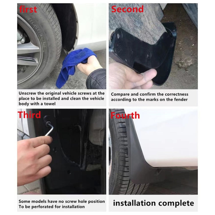 4pcs/Set Car Auto Soft Plastic Splash Flaps Fender Guard, For Mazda CX-5 2022