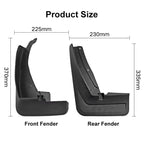 4pcs/Set Car Auto Soft Plastic Splash Flaps Fender Guard, For Volkswagen Tiguan LR-Line 2018-2020