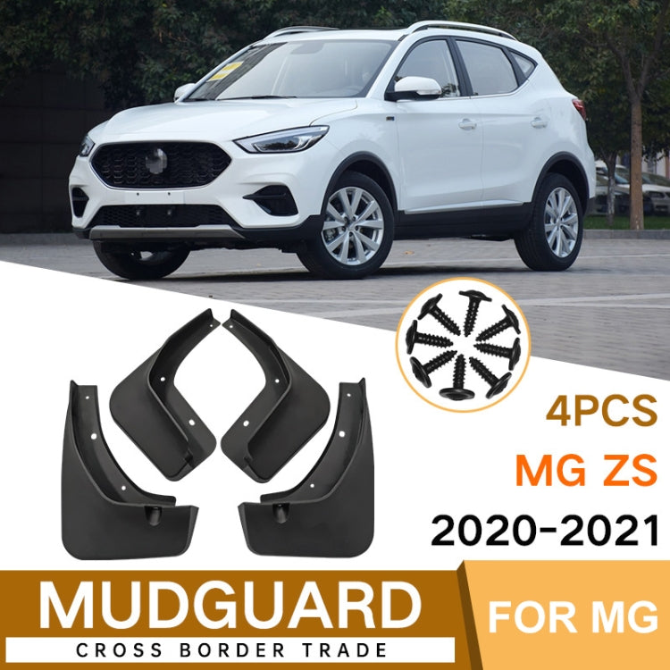 4pcs/Set Car Auto Soft Plastic Splash Flaps Fender Guard, For MG ZS 2020-2021