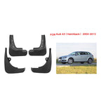 4pcs/Set Car Auto Soft Plastic Splash Flaps Fender Guard, For Audi A3 2004-2013