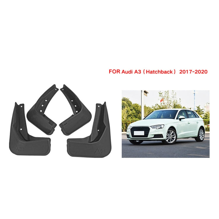 4pcs/Set Car Auto Soft Plastic Splash Flaps Fender Guard, For Audi A3 Hatchback 2017-2020
