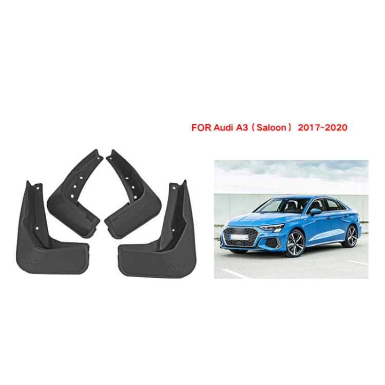 4pcs/Set Car Auto Soft Plastic Splash Flaps Fender Guard, For Audi A3 Sedan 2017-2020