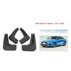 4pcs/Set Car Auto Soft Plastic Splash Flaps Fender Guard, For Audi A3 Sedan 2017-2020